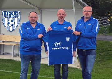 Der Vorstand bei der Pressemitteilung USC master design Pilgersdorf